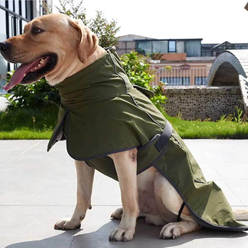 Waterproof Winter Big Dog Clothes Adjustable Reflective Strip Design Dog Vest et Thickened Pet Dog Coat Autumn Winter W250904