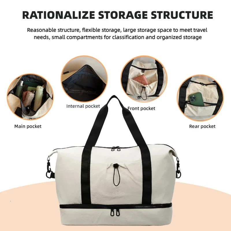 Leisure Ladies Travel Bag Large Capacity Suitable for Travel Bags Yoga Bags Storage Bags Business Travel Luggage Bags Etc 250903