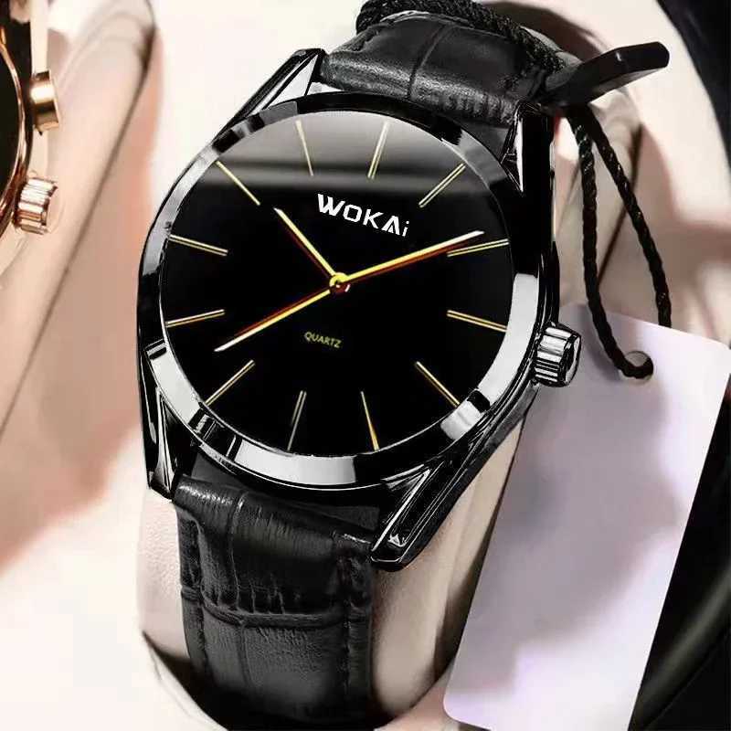 New Fashion Business Watch Men Watches Reloj Hbre Casual Leather Band Quartz Wristwatches Men Relogio Mascino Montre Hme X250904