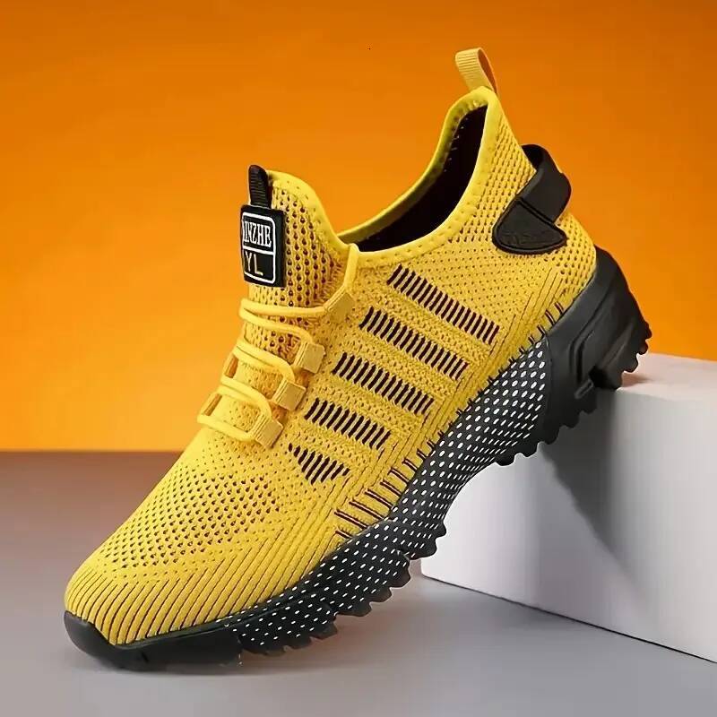Shoes Men Breathable Mesh for Summer Youth Running Sports Leisure Flat Bottomed Fashionable Casual Lace Up Sneakers ddmysaturn
