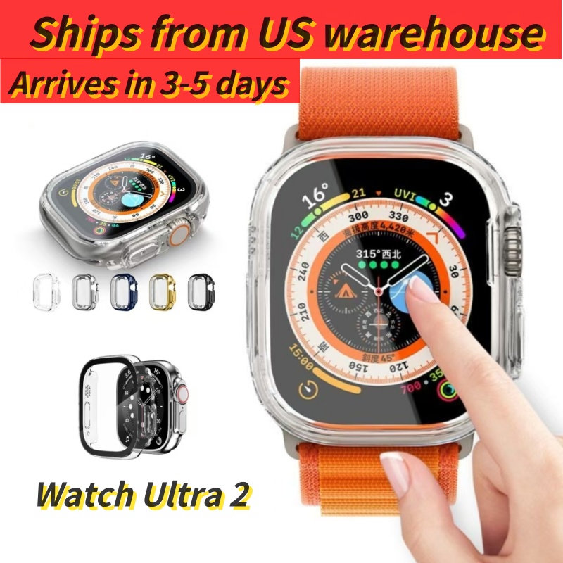 Inventaire américain pour les accessoires de boîtier de protection Smartwatch Ultra 2, cadran 49 mm, santé et sports unisex