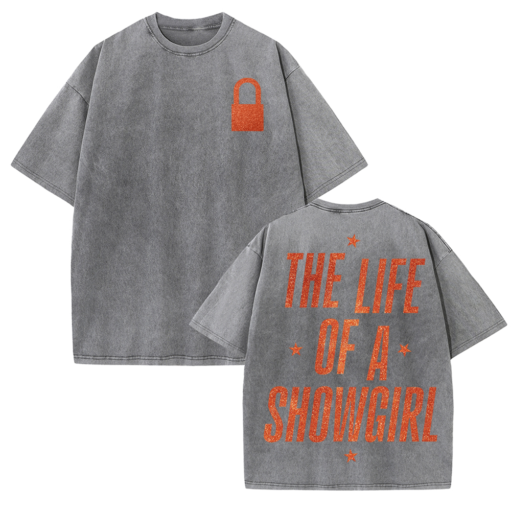 Taylor New Ablum The Life of a Showgirl Shirt for Girls Cotton T-Shirt Summer