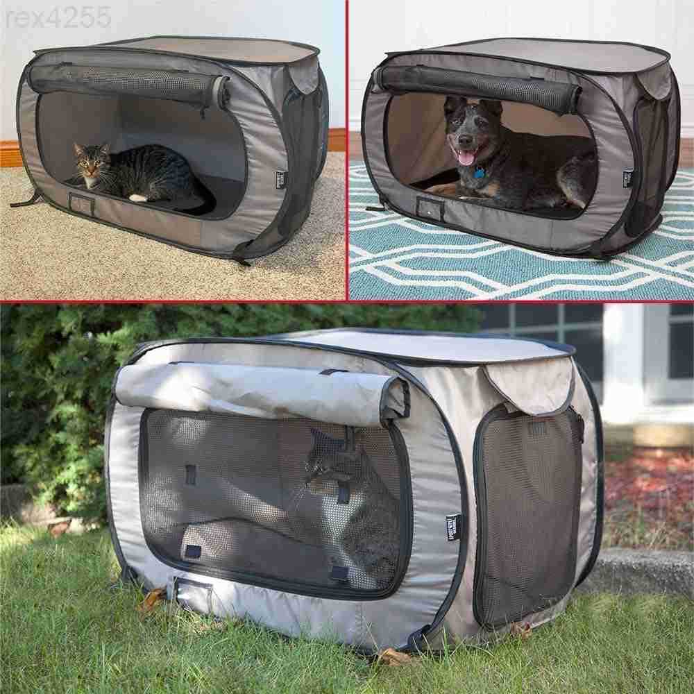 Large Open Kennel Portable Cat Cage Kennel Waterproof Pet bed Carrier CollectionW250904