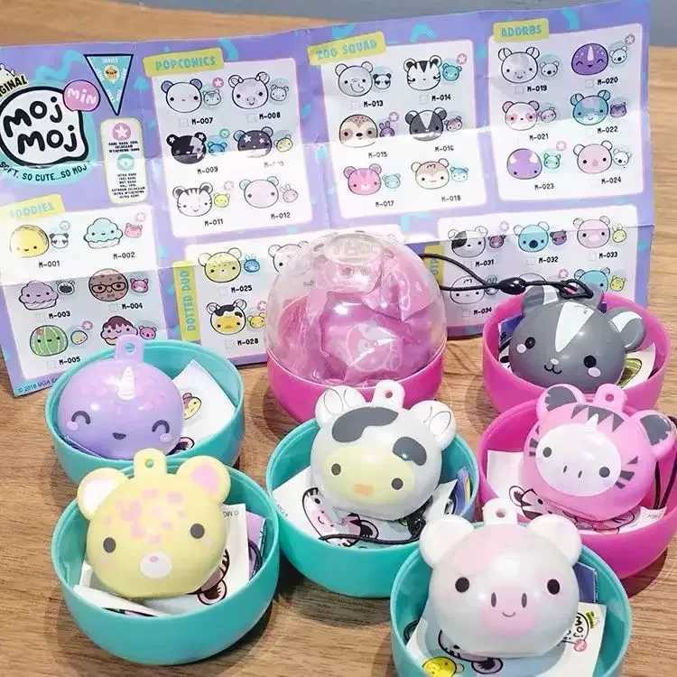 Moj Innovation Series Squishy Toys Cute Soft Animal Model Stress Relief Toy Capsule Mystery Pack Blind Box Toys Kids Gifts W250904
