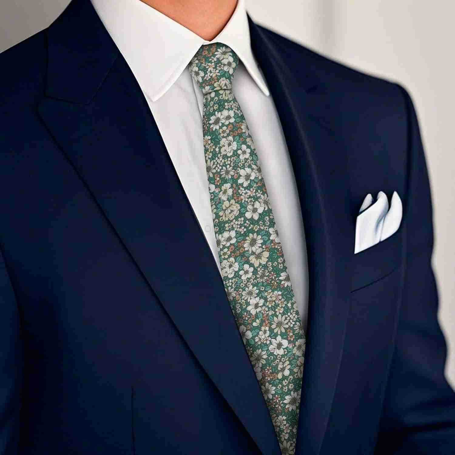 Tie for Men Cotton Vintage Floral Mens Neckties 256 Skinny Ties for Men Accessory Wedding Formal Casual PartyW250903