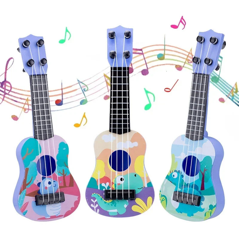 Mini Ukulele Guitar Toy Skill Improving Classical Early Educational Musical Instrument for Boys Girls Children Baby Xmas Gifts 250903