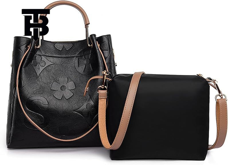 TB Designer s bag BHULAMTE Bucket Bag for Women, High-End Feel, Large Capacity, Fashionable Embossed Shoulder Bag, Handbag, Office Commuter Bag