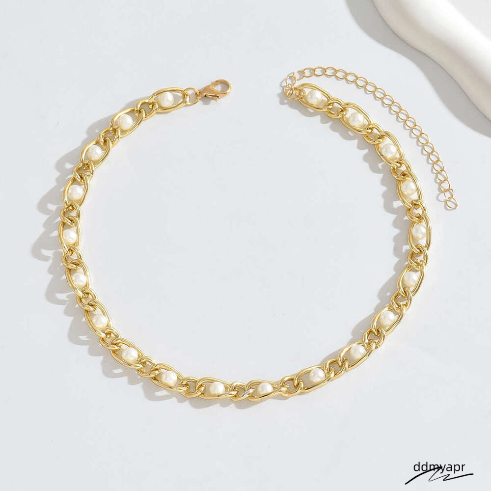 Unique Design Punk Style Necklace Exaggerated Hip-Hop Rough Cuban Minimalist Ddmyday Clavicle Chain Ddmyday