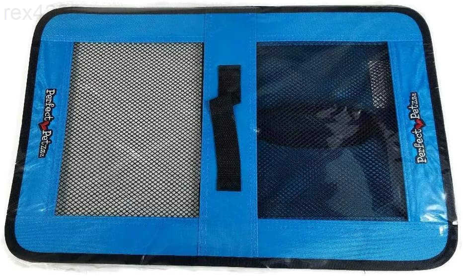 Tote for Lifelike Stuffed Interactive Pet Dogs and Cats Nylon and Mesh Carrier for Pet AnimalsZippered Carrying Case AccessoryBlueW250904