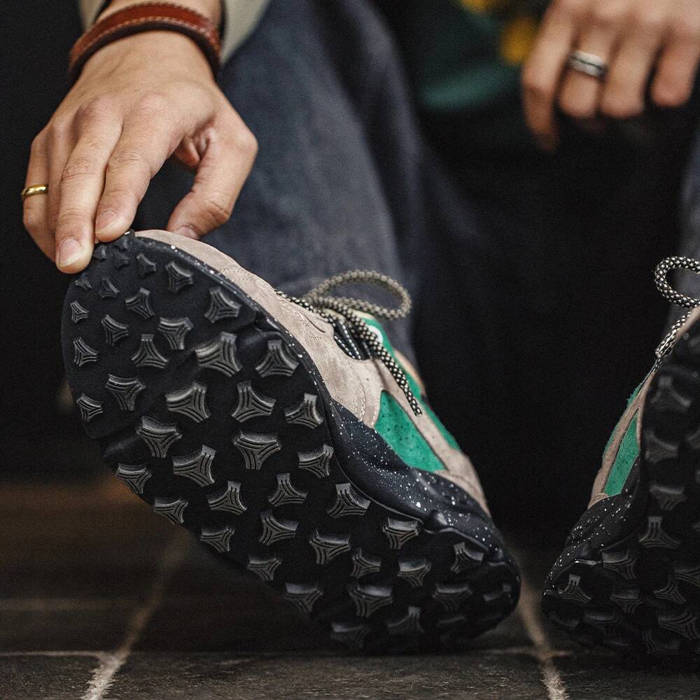 Maden Patchwork Outdoor Jogging Sports Breathable Lace-up Trendy Sneakers for Men's Summer Casual Running Thick Sole Shoes ddmysaturn