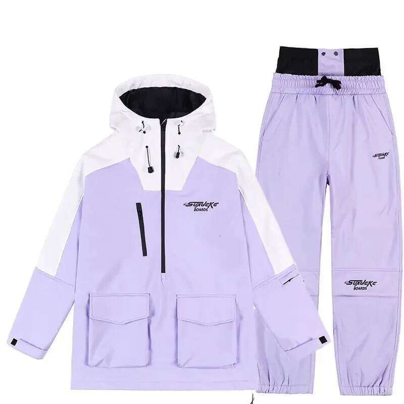 Ski Suits Winter Warm Outdoor Sports Snowboards Windproof Waterproof Clothes And Pants Set Snow Insulation Suite Women