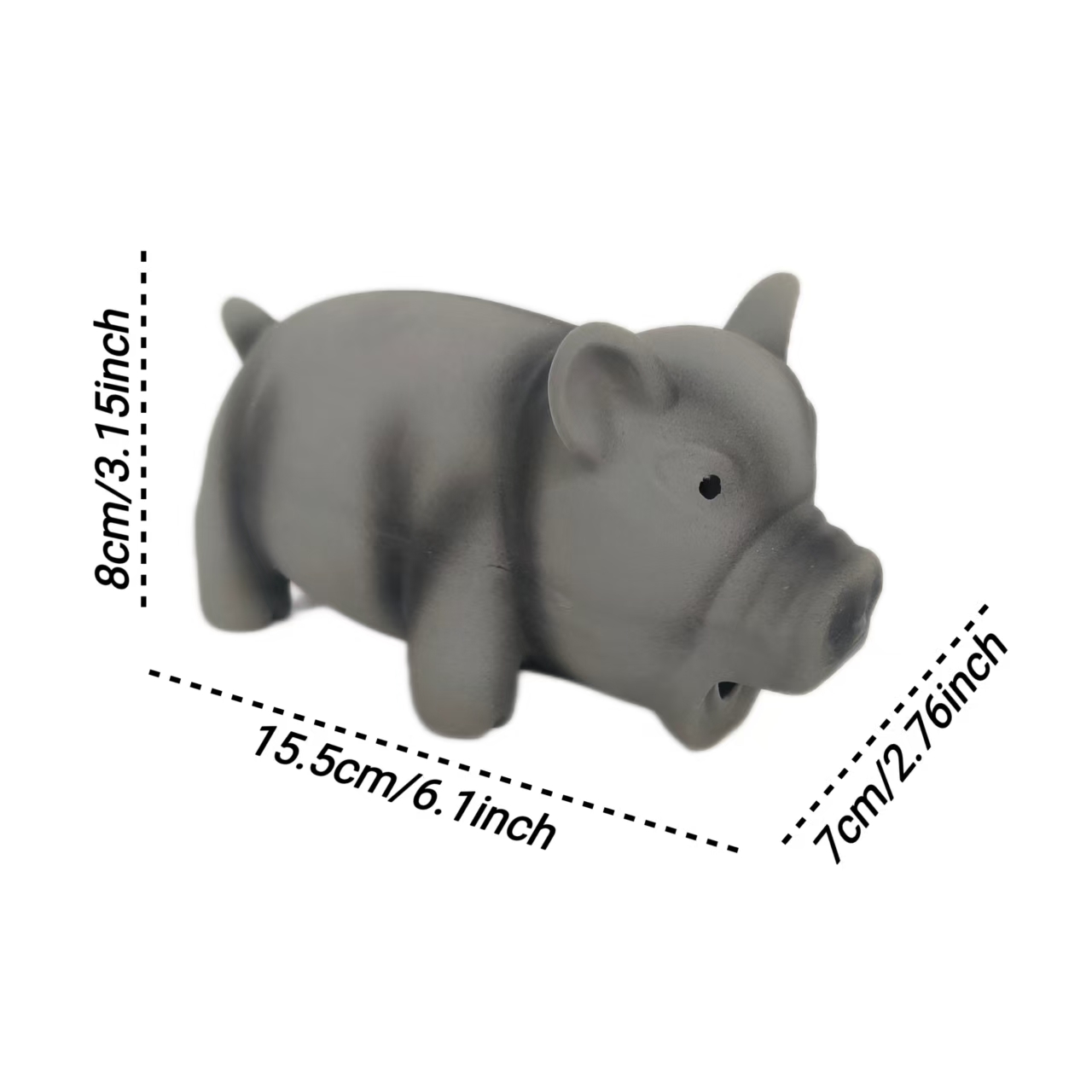 Interactive Oinks Pig Dog Toys Latex Squeaky Custom Rubber Pink Screaming Sound Grunting Chewy Cute Pet Toy for Dogs 2pcs/Pack