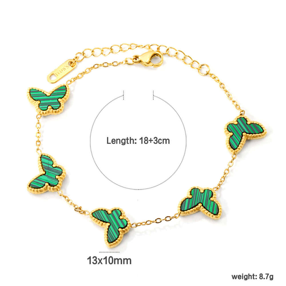 Bestselling Light Style Hand Jewelry Ins Fashionable Elegant Simple Versatile Butterfly Element Stainless Steel Bracelet for Women