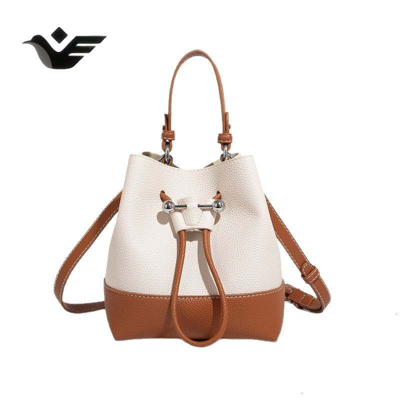 Feiyan Free Shipping New Designer Bag Luxury Shopping Bag Niche Design Retro Drawstring Bucket Bag Summer New High-end Handheld Shoulder Crossbody Bag