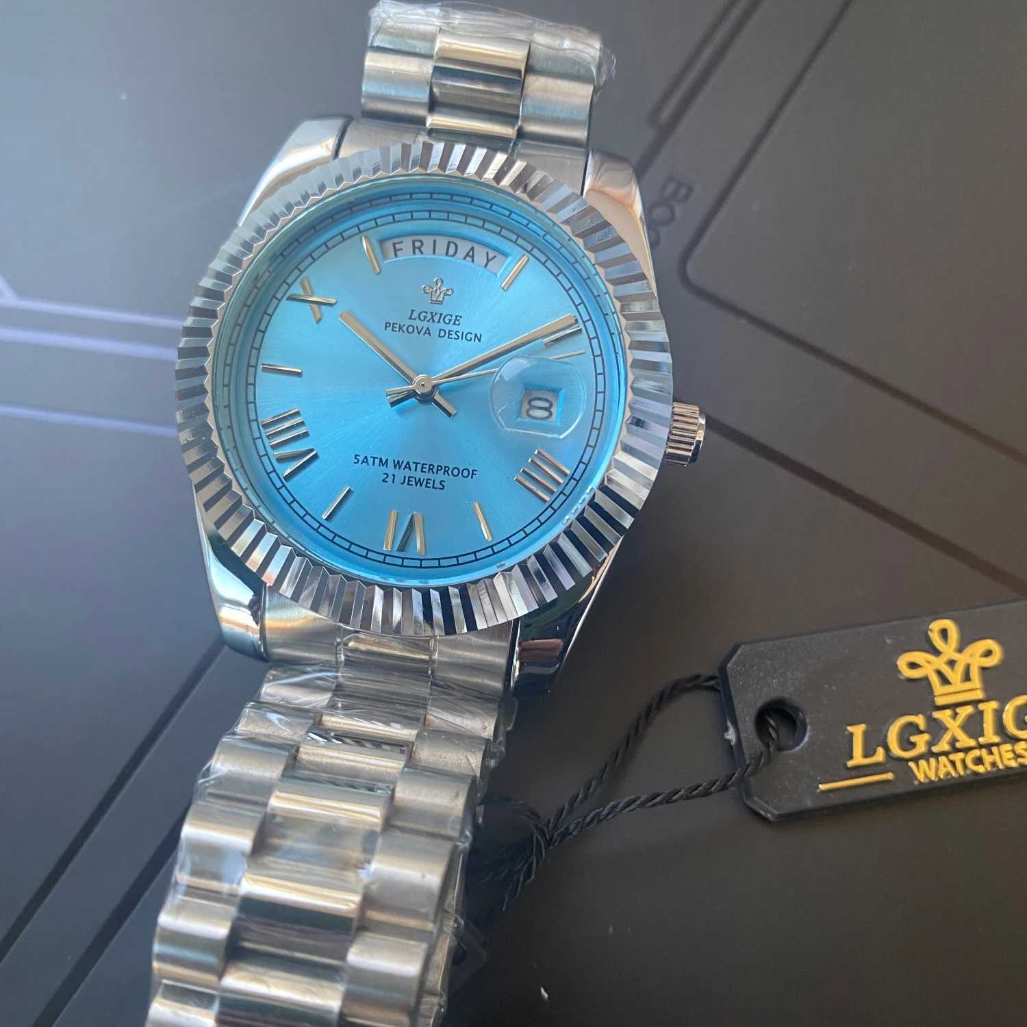 2025 New Fashion Mens Watches Day Date Waterproof Top brand Luxury Quartz Wristwatches For Men Cndar Vintage Wrist Watch X250904