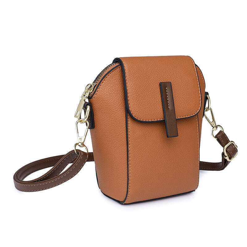 2025 New Women's Trendy Crossbody Soft Leather Small Fashion Versatile Niche Design Single Shoulder Phone Bag