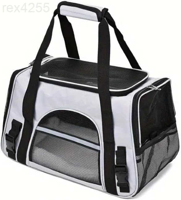 Cat Carriers Dog Carriers Pet Carriers AirlineApproved SoftSided Bag for Cats Small Dogs Up to 15 lb Foldable Breathable Mesh Privacy Cover Washable L