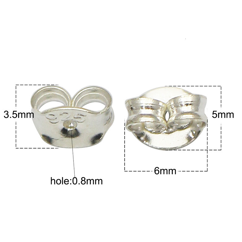 1 Pair Locking Earring Backs Jewelry Findings Replacements Backs Stoppers