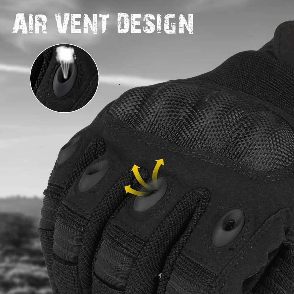 Super Fiber Mens Tactical Gloves Protection Shell Men Women Riding Hard Knuck Full Finger Touch Screen Motorcyc GlovesXJ250904