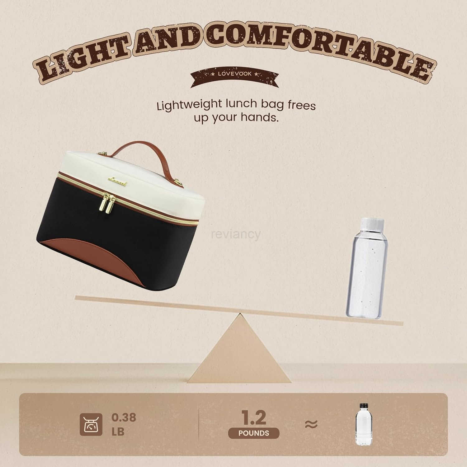 Insulated Lunch Bag for WomenAdult Lunch Box for WomenLeakproof Cooler Bag for Office Picnic Hiking BeachLunch Tote Bag with Adjustable Shoulder Strap