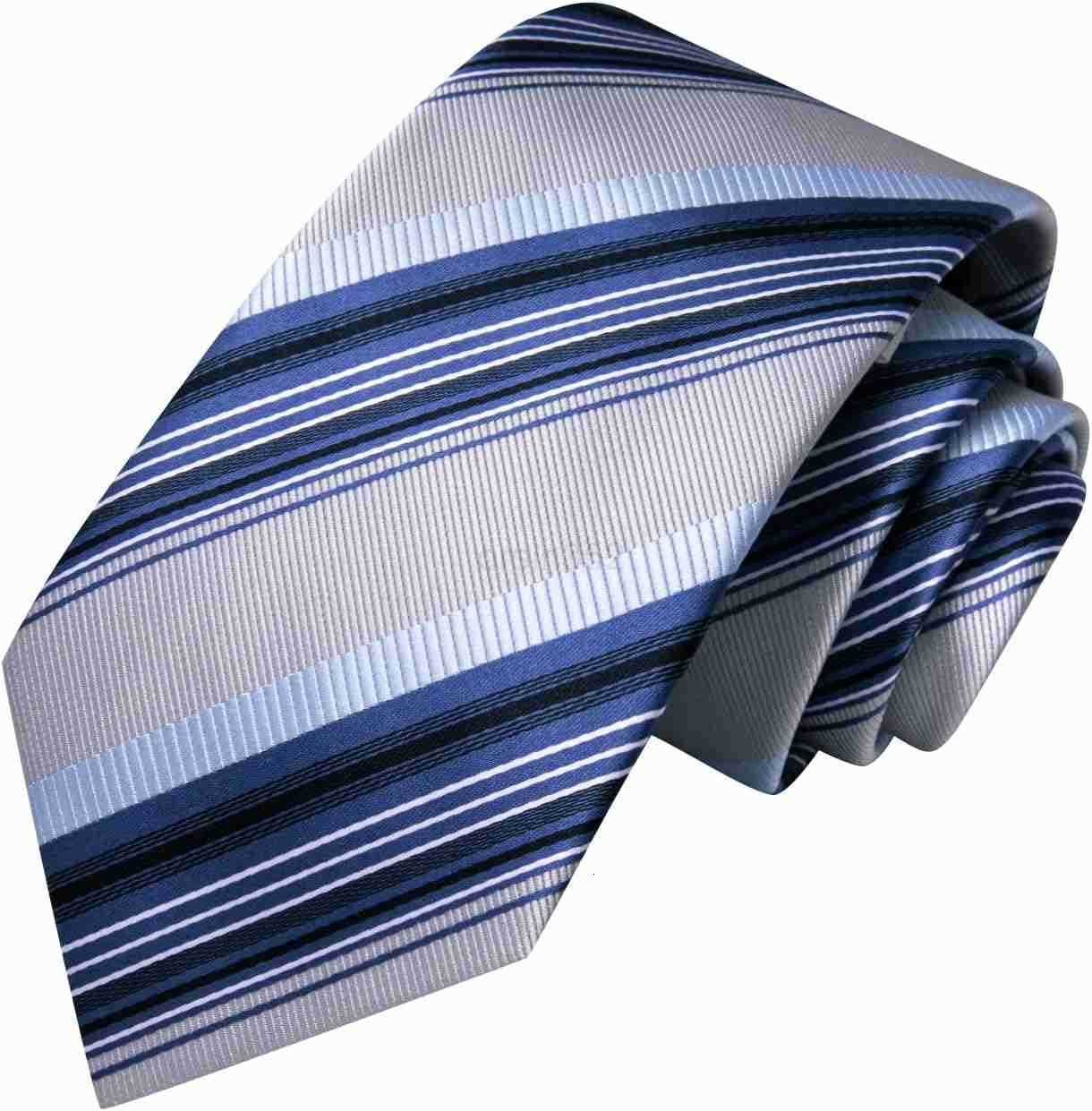 Men Ties Set Woven Necktie and Lapel Pin Pocket Square Cufflinks Sets Formal Business WeddingW250904