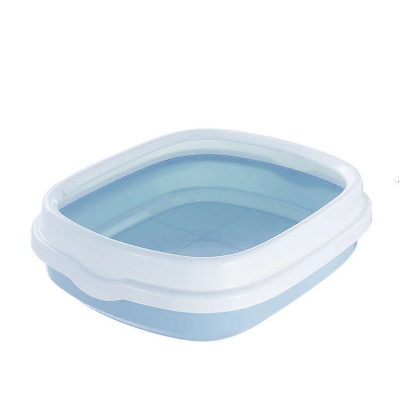 famous brand Box Semi Enclosed Detachable Easy To Clean Tray With Litter Scoop Cat Toilet