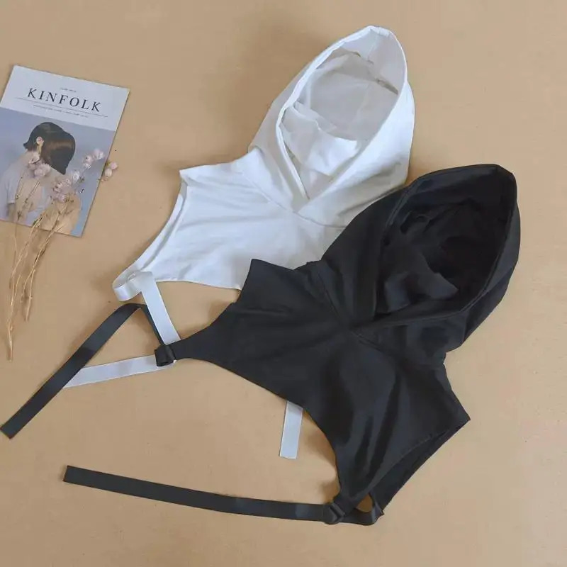 Punk Hip Hop Cropped Hoodie Women Techwear Style Street Casual Y2k Hoodies Outdoor Sport Sweatshirt 250904