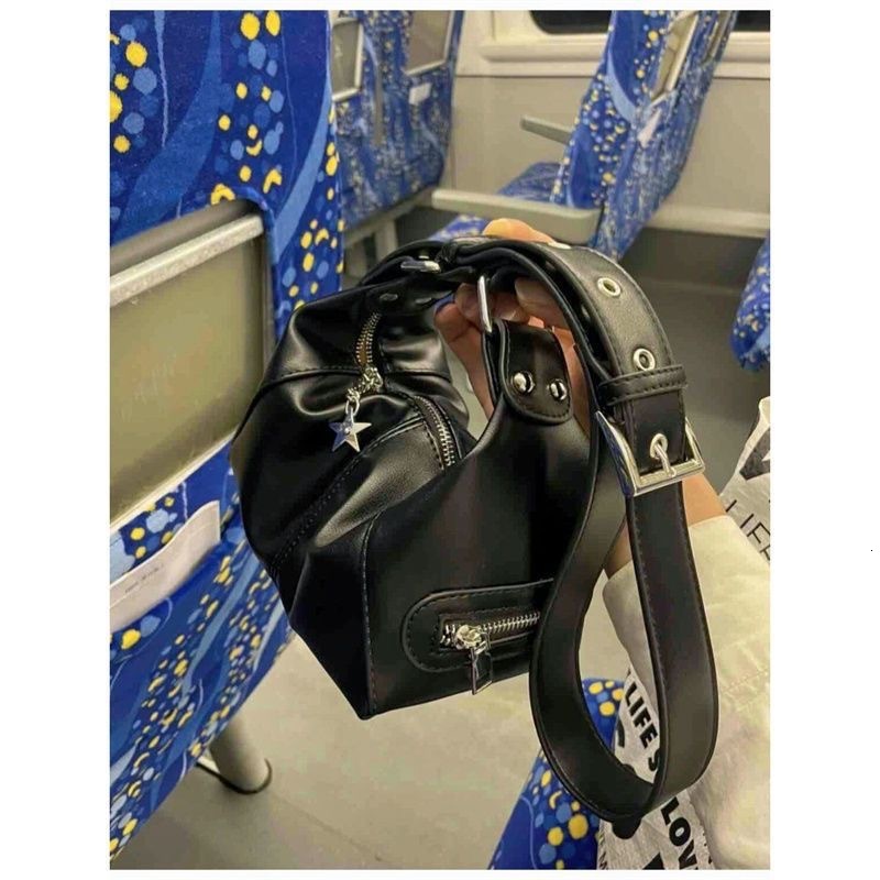 2025 autumn new niche design retro crossbody bag versatile trend fashionable armpit bag patch women's bag designer shoulder bag