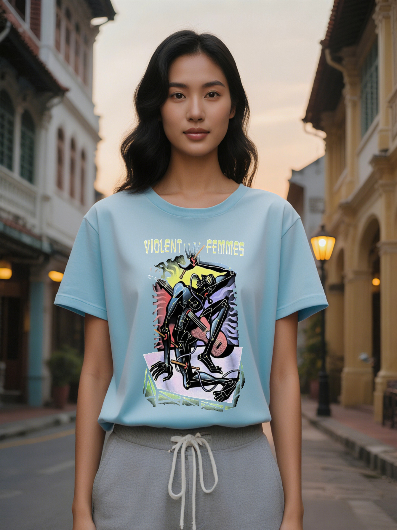 Large XL Funny Fashion Summer Short Sleeve T-Shirt with Retro Black Humor A Great Gift for Lady Plus Size 80027