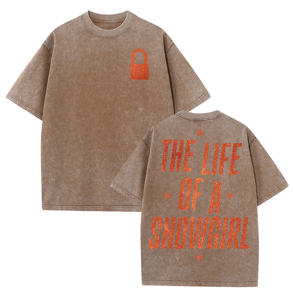 Taylor New Ablum The Life of a Showgirl Shirt for Girls Cotton T-Shirt Summer