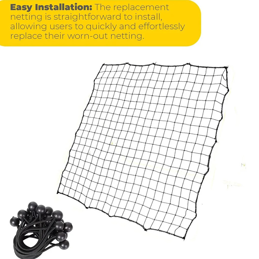 13PCS Soccer Rebounder Net Football Practice Net with 20 Elastic Ropes Kickback Target Goal Mesh for Kids Teens Training Aid 250903