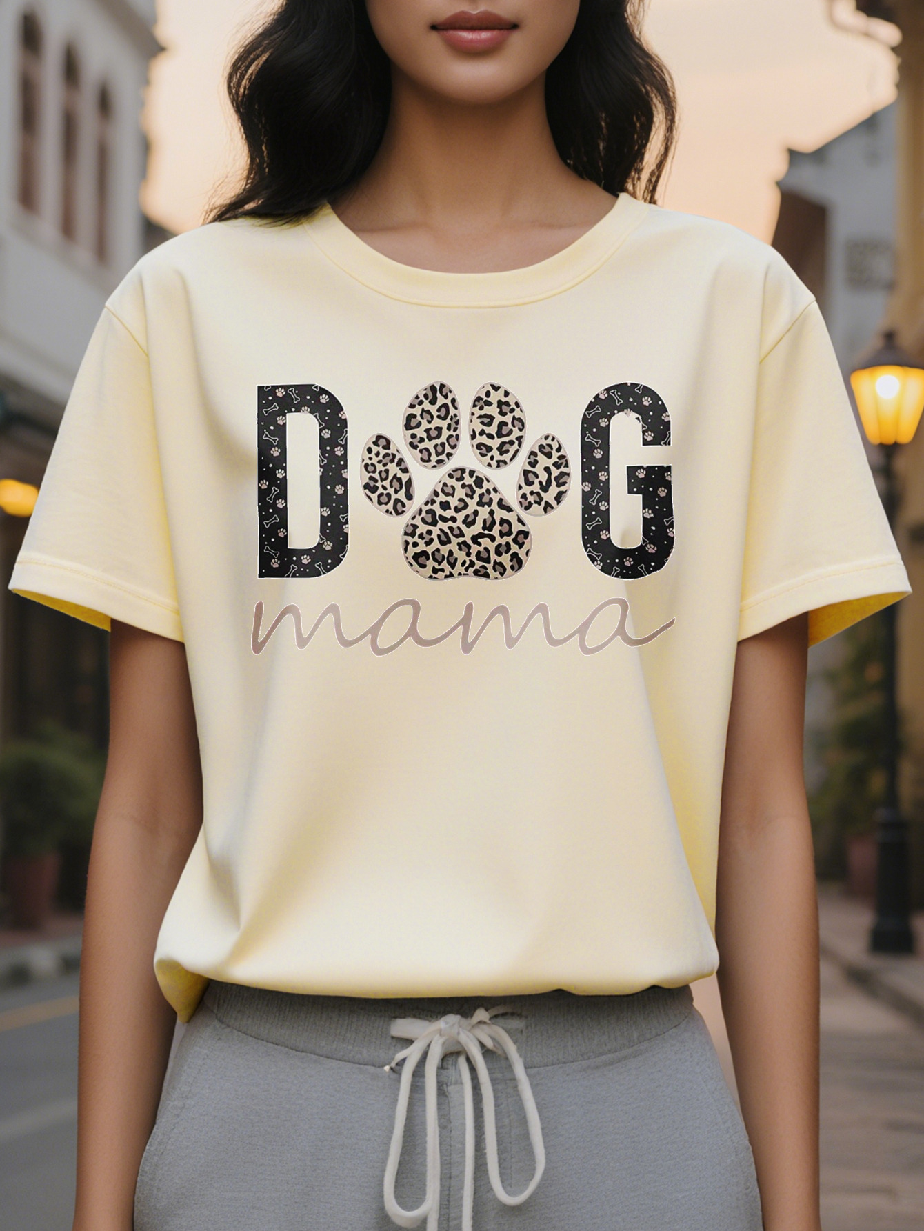 Women Dog Mom Pattern Vest Casual Round Neck Sleeveless Design Perfect Gift for Mother's Day Summer Fashion