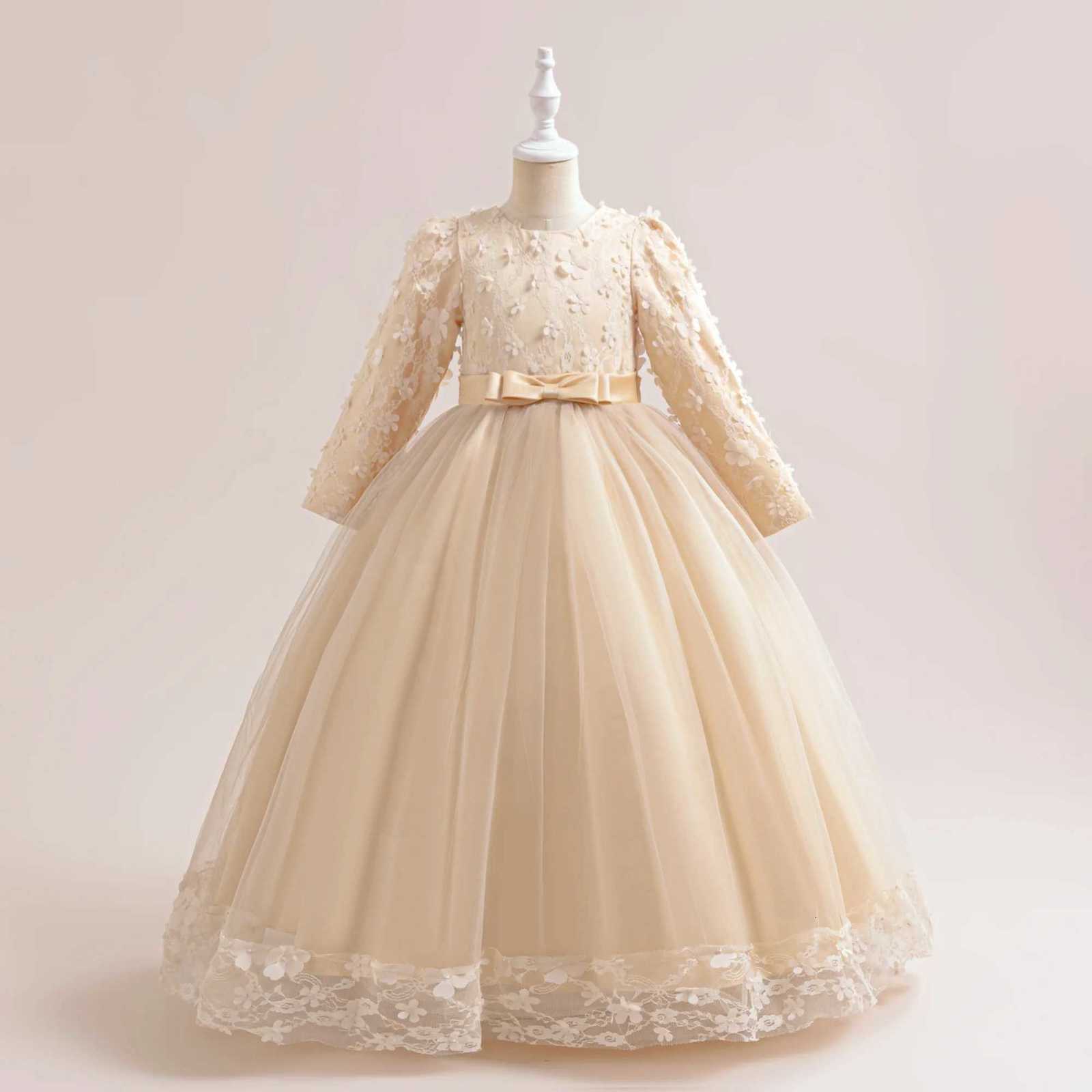 Girls Flower Embroidery Party Dresses Girl Summer Casual Holiday Dress Kids Variety Fashion Evening Clothes Birthday Princess Wear Z250904