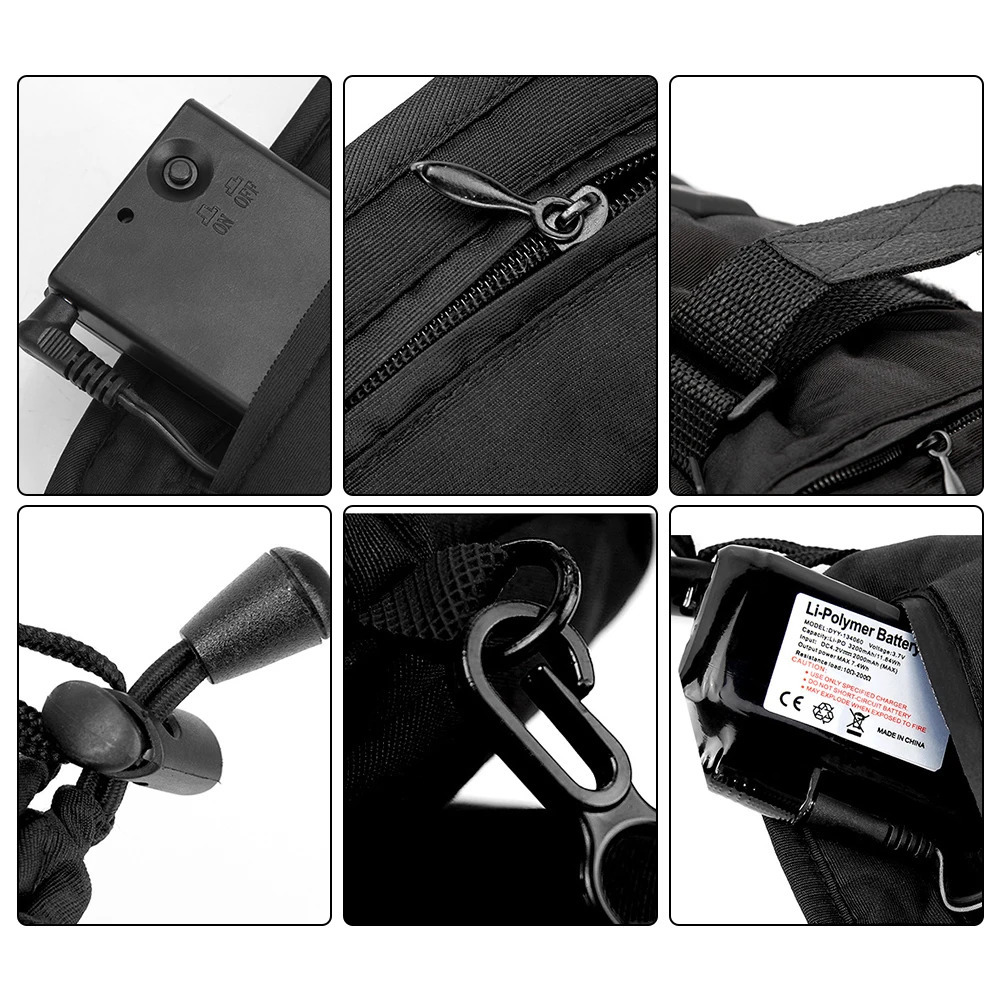Heated Gloves 37V Rechargeable Battery Powered Electric Heated Hand Warmer for Hunting Fishing Skiing Cycling Motorcycle Gloves 250903