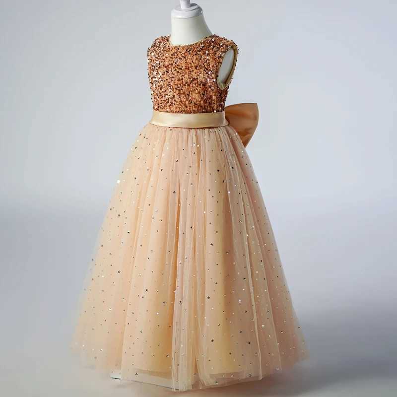 CKA88 Girl Clothing Dress Girls Graduation Long Dresses Kids Girl Gown Birthday Ceremony Party Z250904