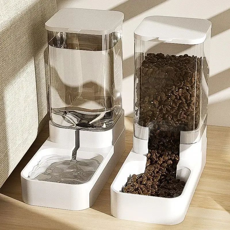 Cat dog water dispenser Cat food automatic feeder Cat bowl Dog bowl supplies Cat and pet water dispenser
