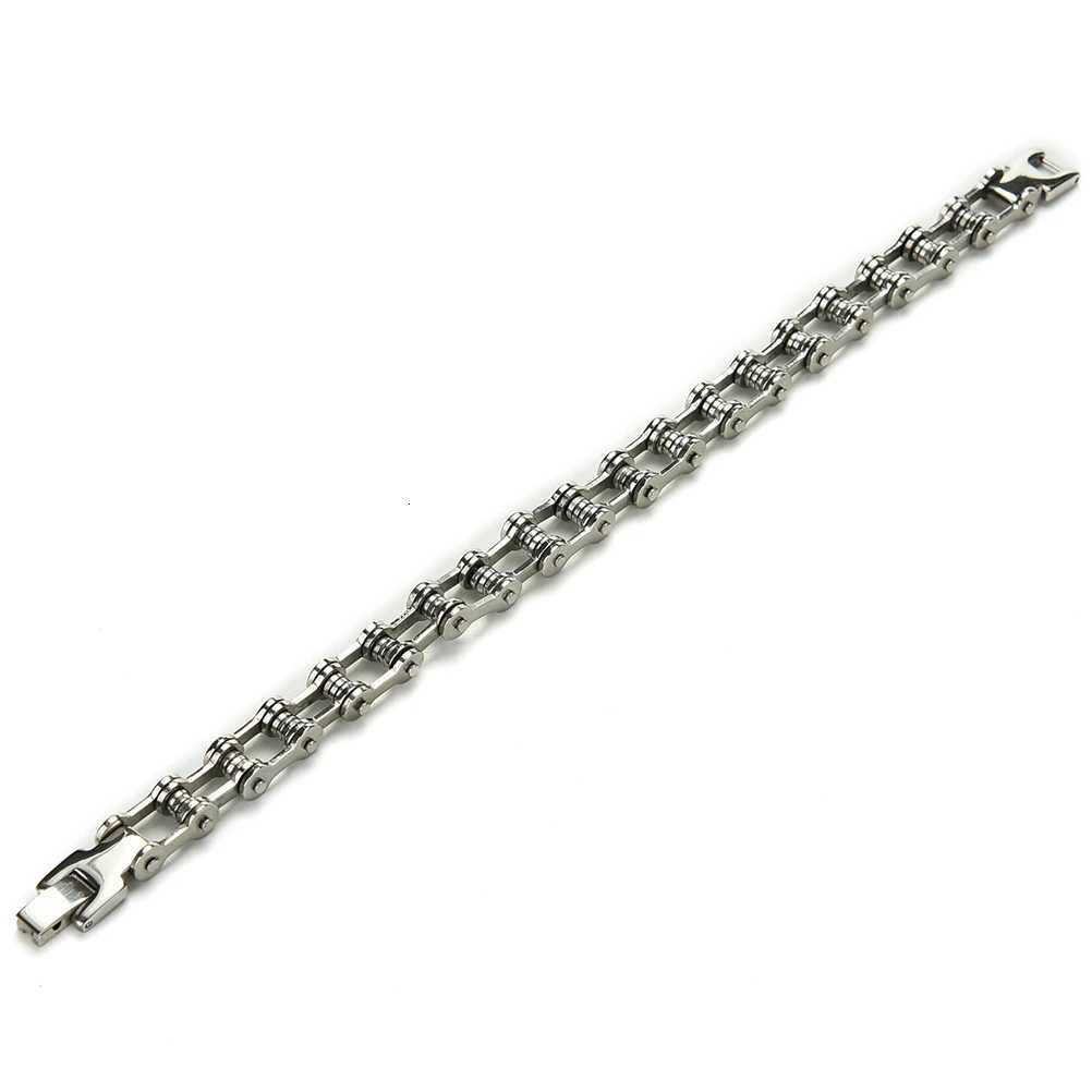 Fashion Men Women Biker Bicycle Motorcycle Chain Bracelet Bangle Punk Stainless Steel Bracelet Men Bangle 85 W250904