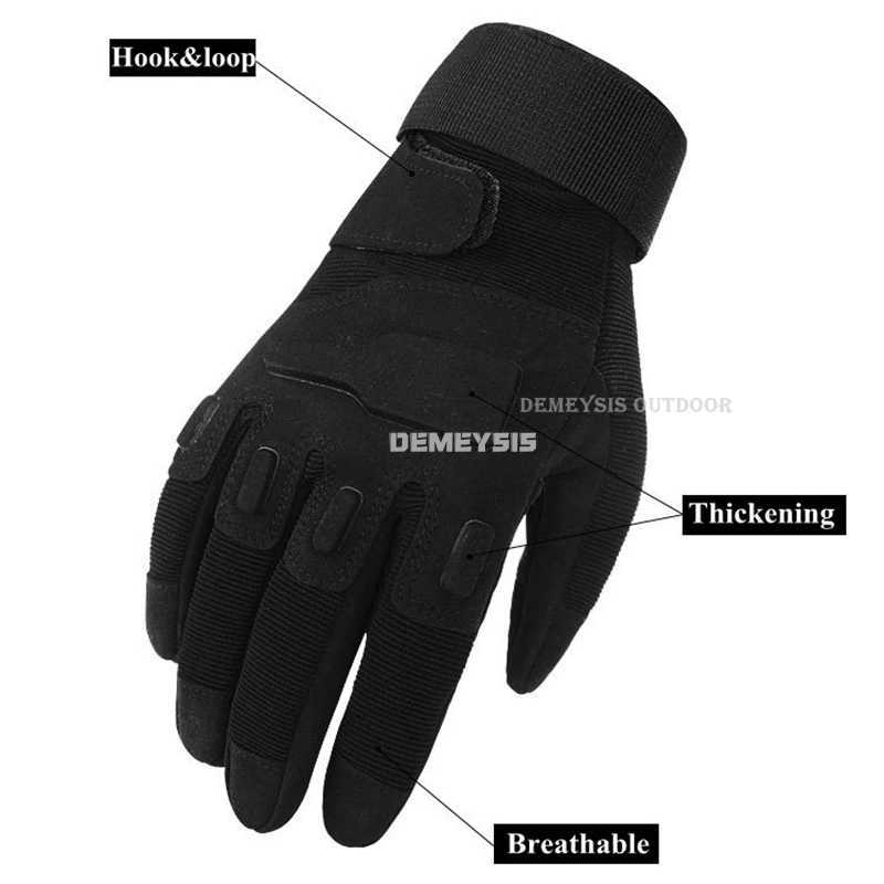 Tactical Full Finger Gloves Outdoor Sport Bicyc Antiskid Gloves Paintball Shooting Cycling Half Finger Glove Motorcyc GlovesXJ250904