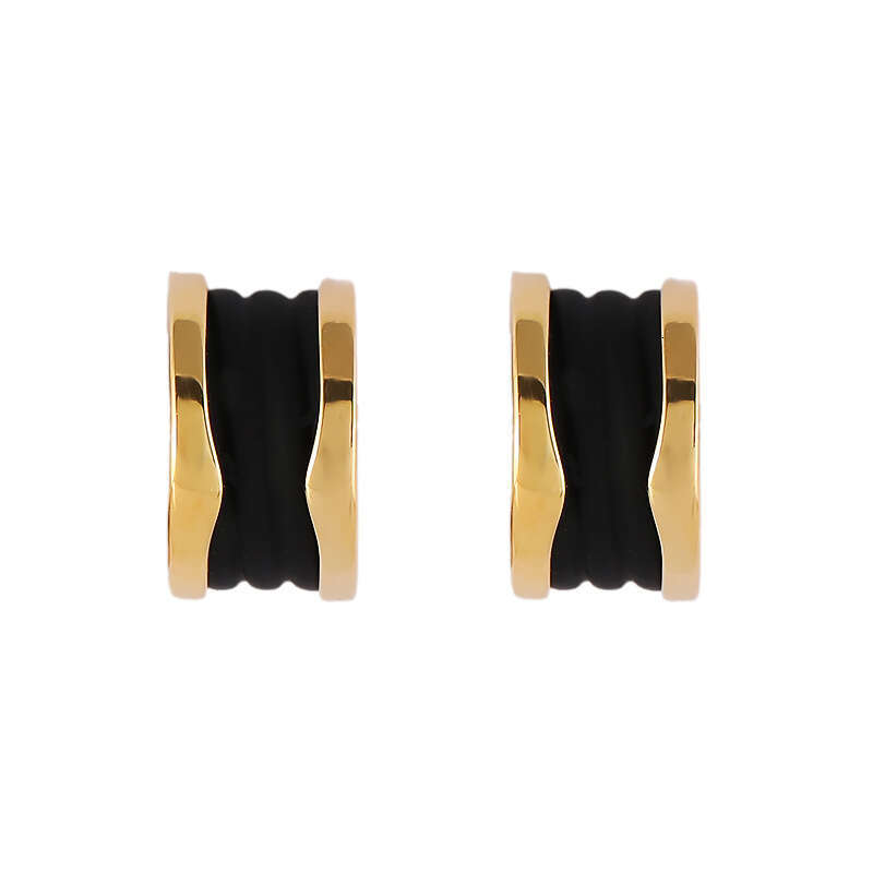 DH collections New Arrival! Women's Stylish Black Tweed - inspired Ear Clips & Earrings. Exude a touch of luxury with this trendy design.