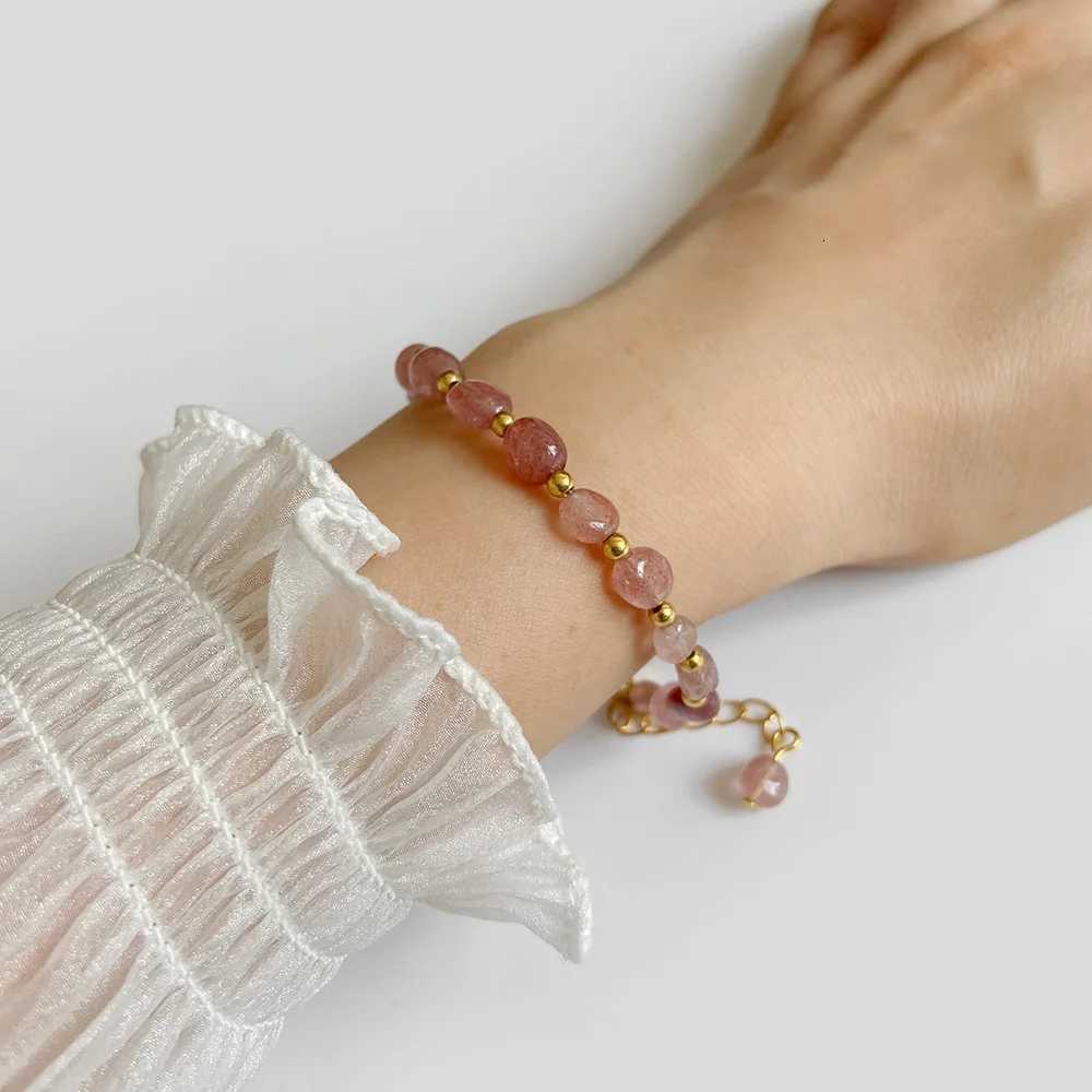 Irregular Tiger Eye Beaded Chain Bracelet Natural Stone Lis Lazuli Amethysts Fluorite Quartzs Rope Bracelets For Women MenXJ250904