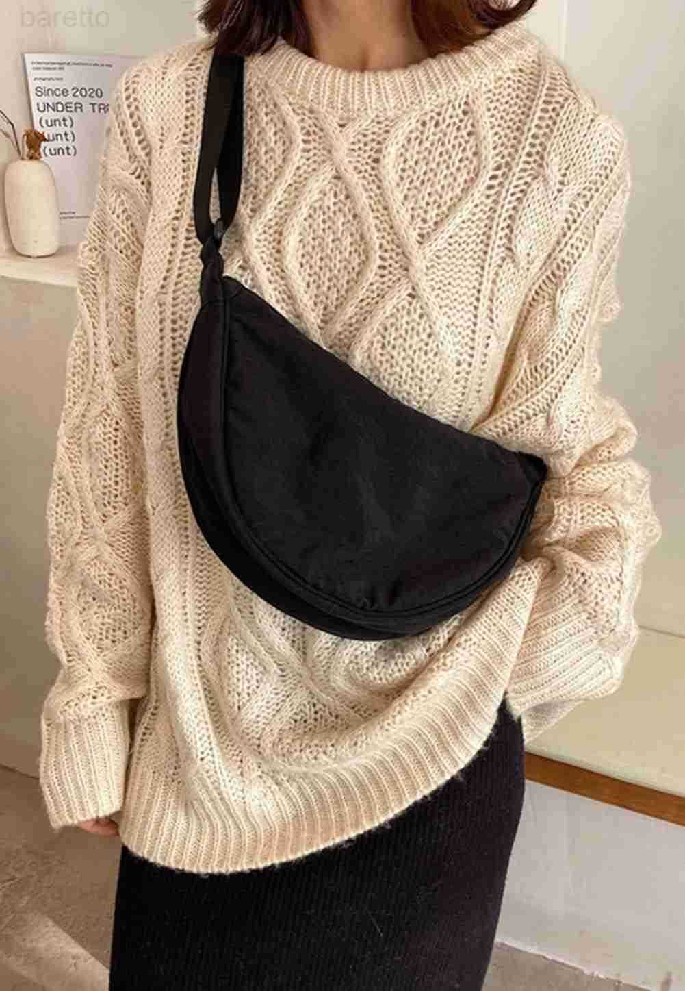 Crossbody Bag Hobo Sling Crescent Bags Women Men Trendy Small Shoulder Bag Purse Dumpling Casual Handbag Adjustable Strap M250903