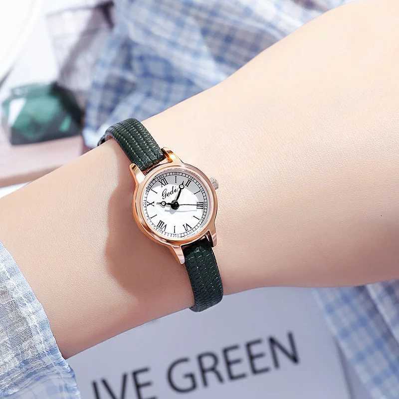 Wens Watch Retro Small Girl Student Watches Niche High End Leather Strap Waterproof Ladies Fashion Quartz Wristwatches Gift X250904