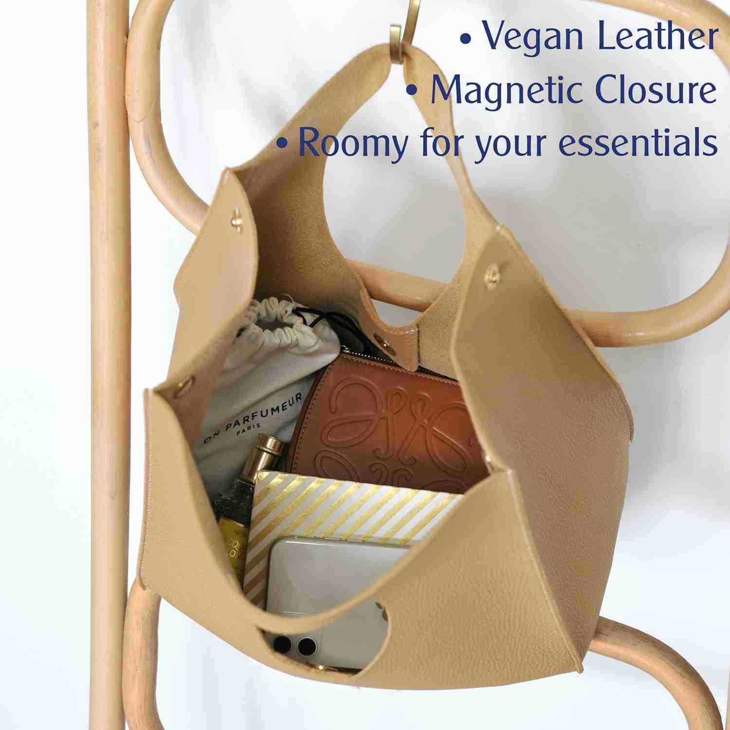 Vintage Minimalist Style Soft Pu Leather Handbag Clutch Small Tote M250904