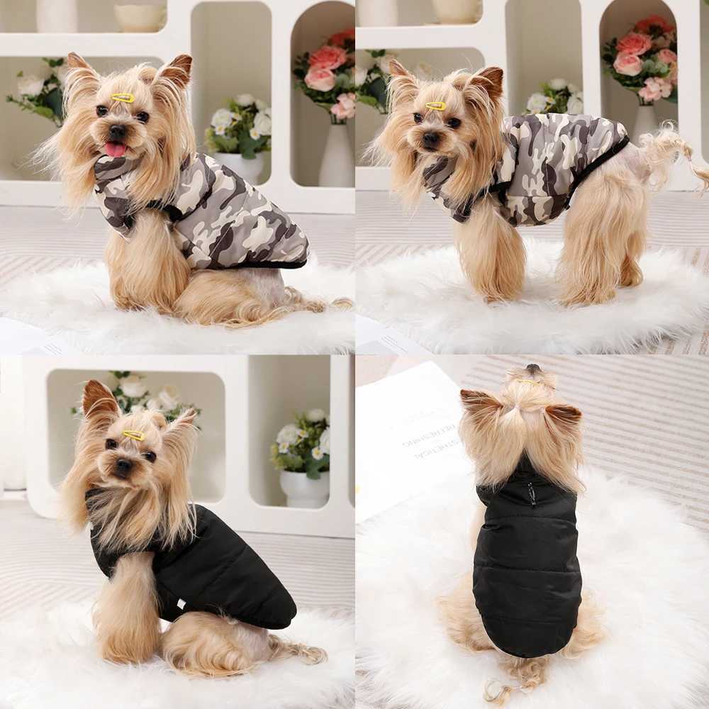 Winter Warm Dog Clothes Waterproof Windproof Pet et Coat For Small Medium Dogs Cats Camouflage Print Chihuahua Pug Outfits W250904