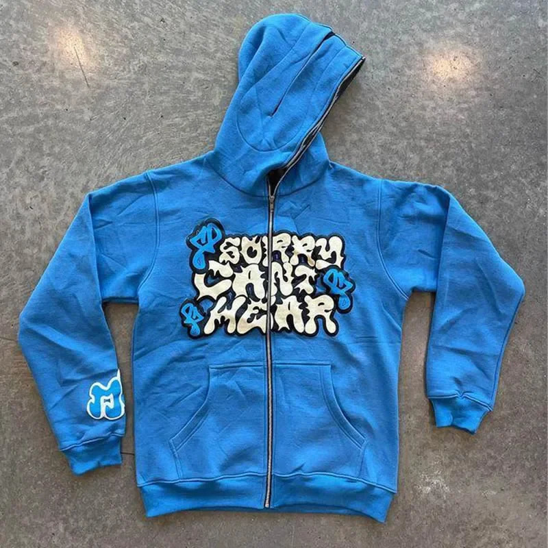Y2k Harajuku Jacket Letter Print Coat Women Men Jackets Zip Hooded Sweatshirt Oversized Longsleeved Zipper Top Casual Hoodies 250904