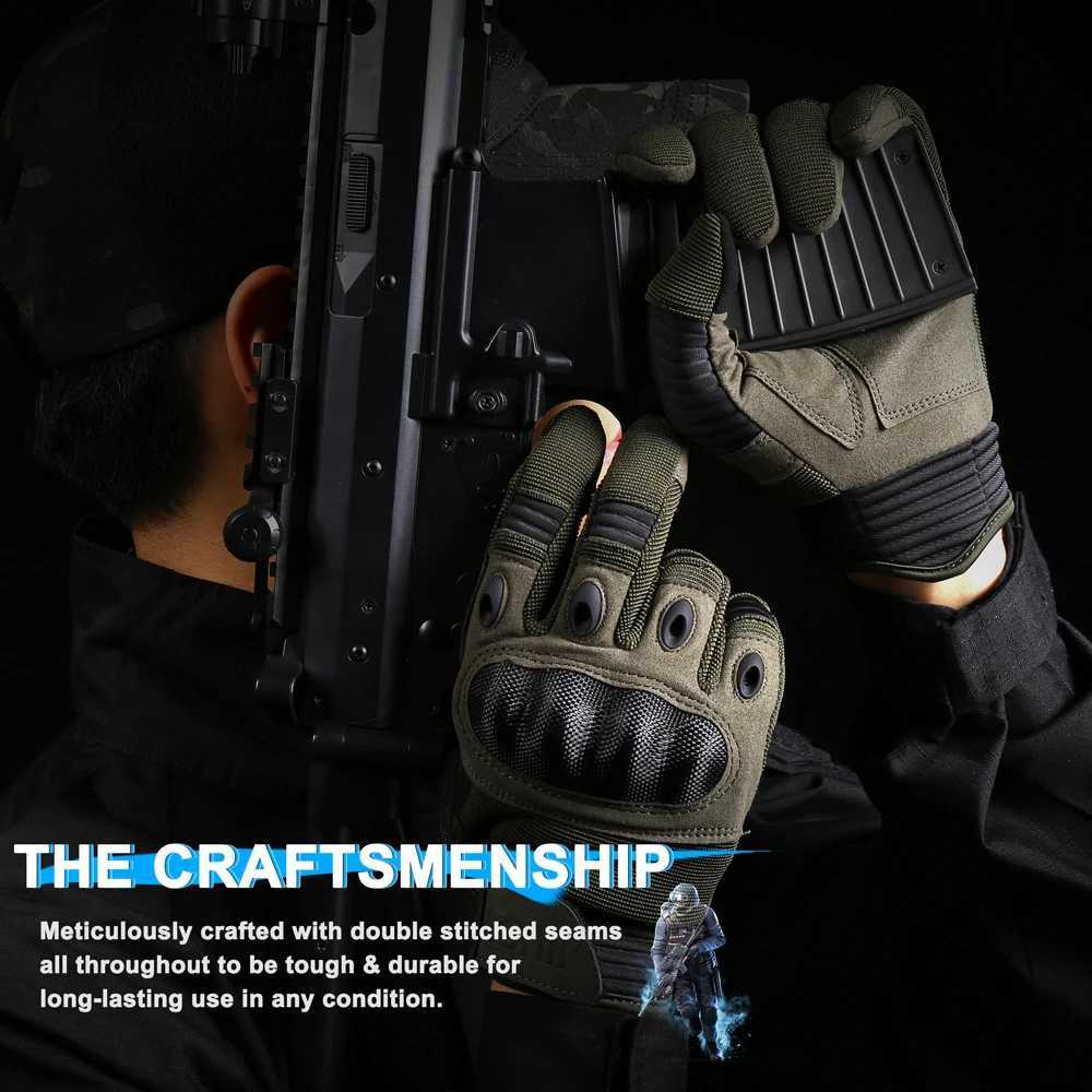 Touch Screen Tactical Gloves Outdoor Sport Paintball Hunting Airsoft Combat Cycling AntiSkid Work Protection Full Finger GloveXJ250904
