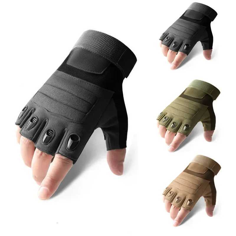 Tactical Gloves for Men Women Outdoor Sports AntiSlip Wrist Half Finger Protective Gloves for Cycling Climbing MountaineeringXJ250904