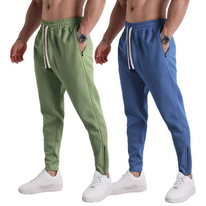 New Solid Color Sweatpants Casual Workout Pants Autumn 12Pcs Lightweight Cargo Trousers Outdoor Gym Fitness Drawstring TrousersXJ250904
