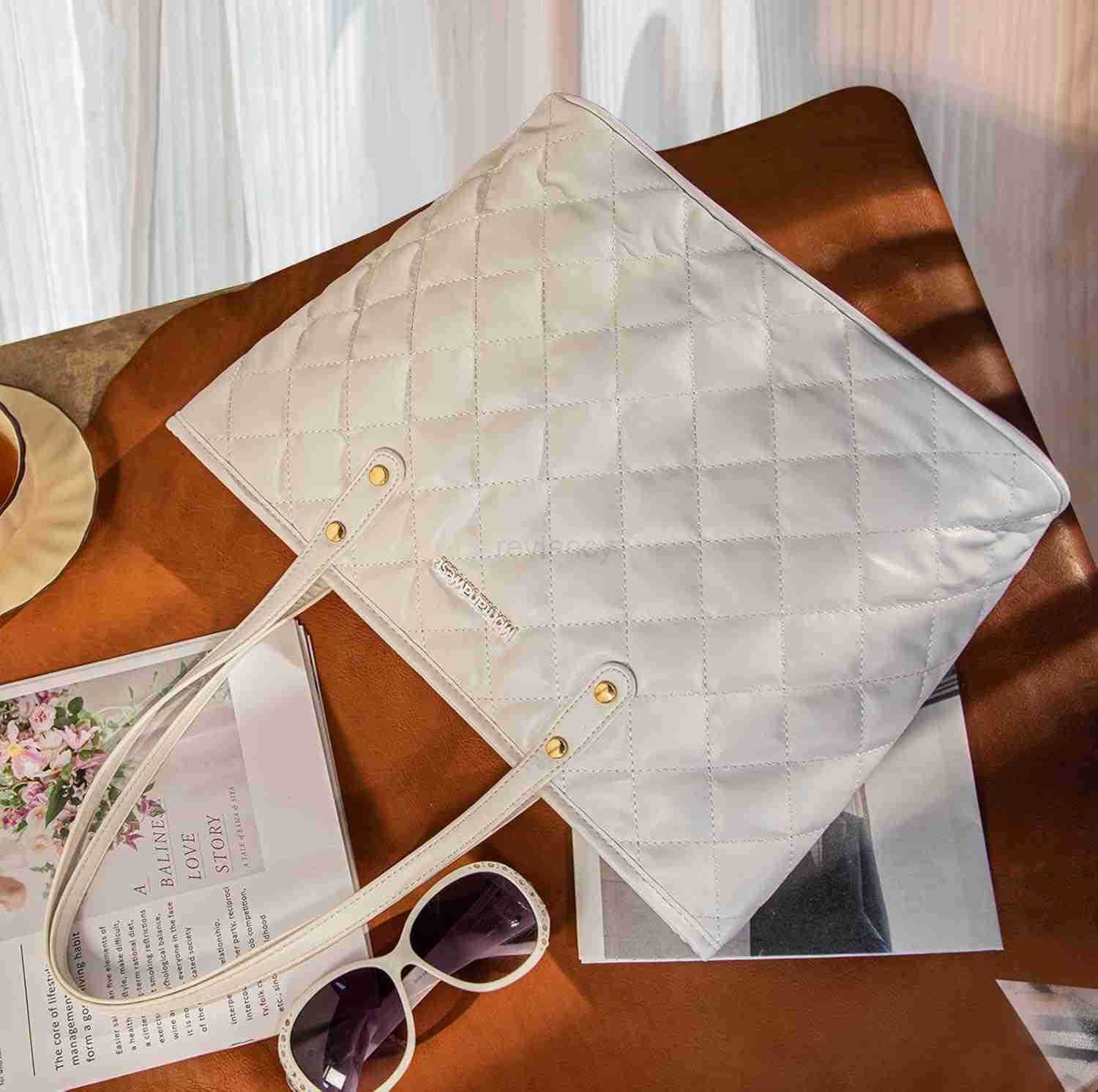 Tote BagsReusable Womens Soft Faux Leather Tote Shoulder Bag from Big Capacity Tassel HandbagW250904