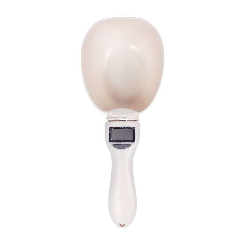 famous brand Pet cat automatic weighing measuring dog plastic spoon food shovel for cats and dogs